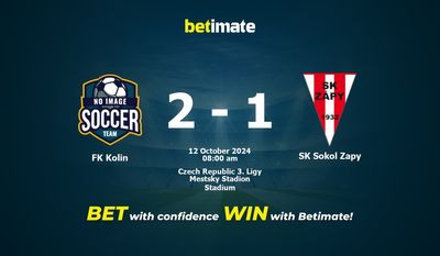 FK Kolin vs SK Sokol Zapy Prediction, Odds & Betting Tips 10/12/2024