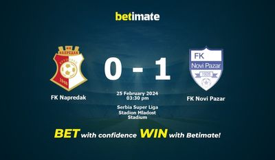 FK Napredak বনাম FK Novi Pazar ভবিষ্যদ্বাণী, প্রতিকূলতা এবং বাজির টিপস 02/25/2024