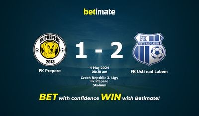 FK Prepere vs FK Usti nad Labem Prediction, Odds & Betting Tips 05/04/2024
