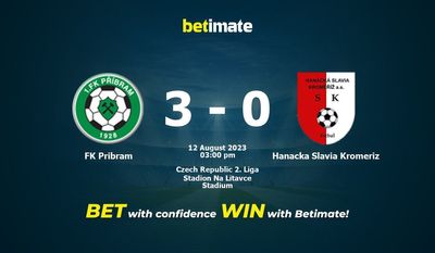 Prognóstico, Odds e Dicas de Apostas FK Pribram vs Hanacka Slavia Kromeriz 08/12/2023