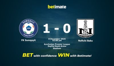 Prediksi, Peluang & Tips Taruhan FK Sumqayit vs Neftchi Baku 08/12/2024