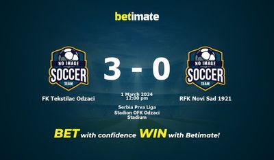 FK Tekstilac Odzaci vs RFK Novi Sad 1921 Prediction, Odds & Betting Tips 03/01/2024
