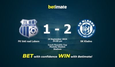 FK Usti nad Labem vs SK Kladno Prediction, Odds & Betting Tips 09/24/2024
