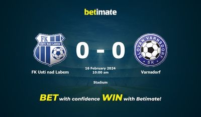 FK Usti nad Labem vs Varnsdorf Prediction, Odds & Betting Tips 02/16/2024