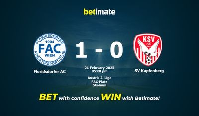 フロリツドルファーAC vs SV カプフェンベルク 予想、オッズ、賭けのヒント 2025年2月21日