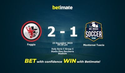 Foggia vs Monterosi Tuscia Prediction, Odds & Betting Tips 12/23/2023