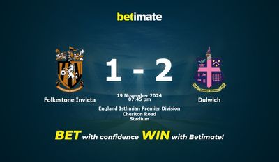 Folkestone Invicta vs. Dulwich – Vorhersage, Quoten und Wetttipps 19.11.2024