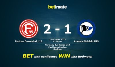 Fortuna Dusseldorf U19 vs Arminia Bielefeld U19 Prediction, Odds & Betting Tips 10/22/2023