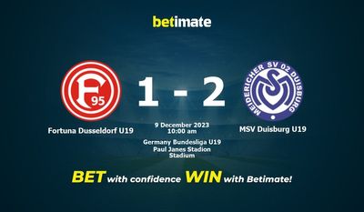 Fortuna Dusseldorf U19 vs MSV Duisburg U19 Prediction, Odds & Betting Tips 12/09/2023