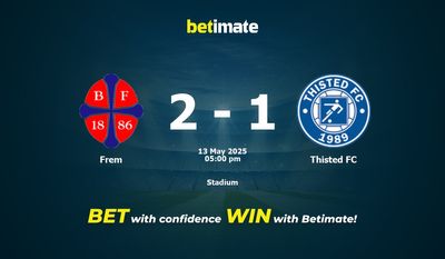 Frem vs Thisted FC Prediction, Odds & Betting Tips 05/13/2025