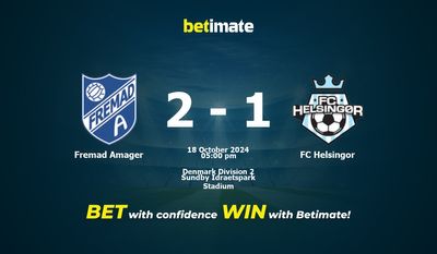 Prognose, Quoten und Wetttipps für Fremad Amager gegen FC Helsingor, 18.10.2024
