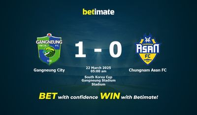 Gangneung City vs Chungnam Asan FC Prediction, Odds & Betting Tips 03/22/2025