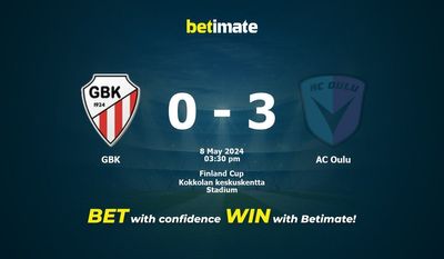 GBK vs AC Oulu Prediction, Odds & Betting Tips 05/08/2024