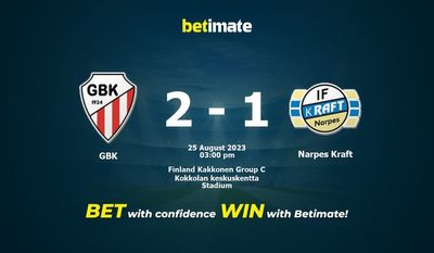 GBK vs Narpes Kraft Prediction, Odds & Betting Tips 08/25/2023