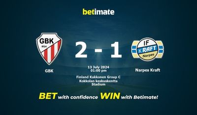 GBK vs Narpes Kraft Prediction, Odds & Betting Tips 07/13/2024