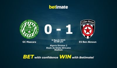 GC Mascara vs ES Ben Aknoun Prediction, Odds & Betting Tips 03/06/2025
