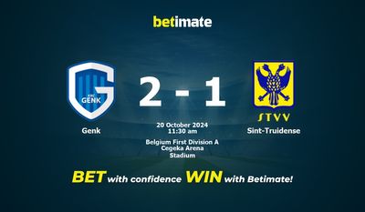 Prediksi Genk vs Sint-Truidense, Peluang & Tips Taruhan 20/10/2024
