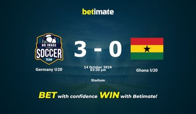 Germany U20 vs Ghana U20 Prediction, Odds & Betting Tips 10/14/2024