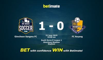Gimcheon Sangmu FC vs FC Anyang Prediction, Odds & Betting Tips 06/22/2025