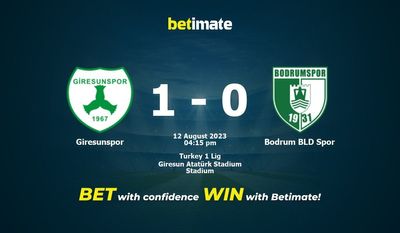 Giresunspor vs Bodrum BLD Spor Prediction, Odds & Betting Tips 08/12/2023