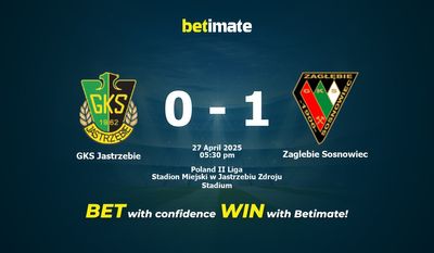 GKS Jastrzebie vs Zaglebie Sosnowiec Prediction, Odds & Betting Tips 04/27/2025