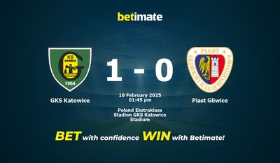 GKS Katowice vs Piast Gliwice Prediction, Odds & Betting Tips 02/16/2025