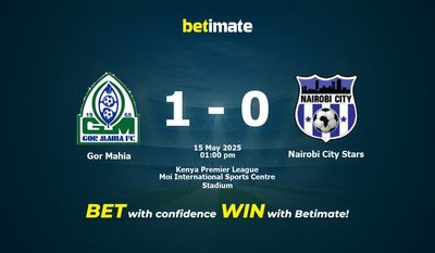Gor Mahia vs Nairobi City Stars Prediction, Odds & Betting Tips 05/15/2025