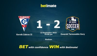 Gornik Zabrze II vs Gwarek Tarnowskie Gory Prediction, Odds & Betting Tips 09/13/2023