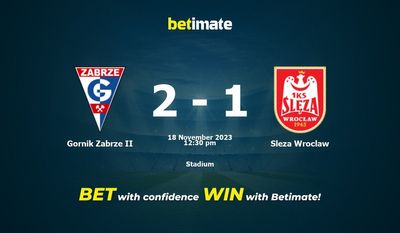 Gornik Zabrze II vs Sleza Wroclaw Prediction, Odds & Betting Tips 11/18/2023