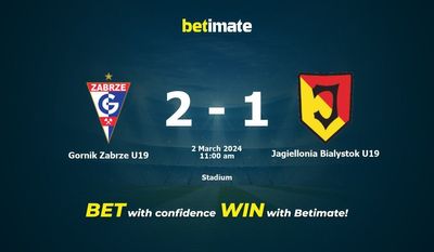Gornik Zabrze U19 বনাম Jagiellonia Bialystok U19 ভবিষ্যদ্বাণী, প্রতিকূলতা এবং বাজির টিপস 03/02/2024
