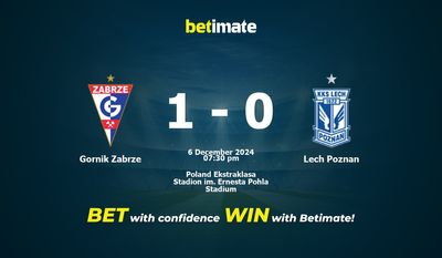 Gornik Zabrze vs Lech Poznan Prediction, Odds & Betting Tips 12/06/2024