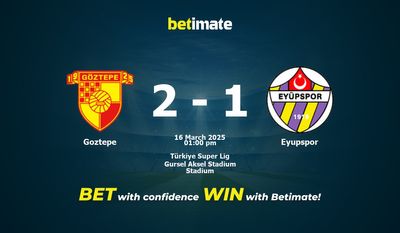 Goztepe vs Eyupspor Prediction, Odds & Betting Tips 03/16/2025