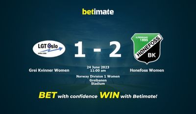 Grei Kvinner Women vs Honefoss Women Prediction, Odds & Betting Tips 06/24/2023