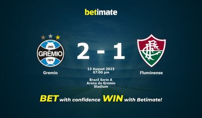 Gremio vs Fluminense Prediction, Odds & Betting Tips 08/13/2023