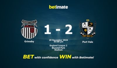 Grimsby vs Port Vale Pronostici, quote e suggerimenti per le scommesse 29/12/2024
