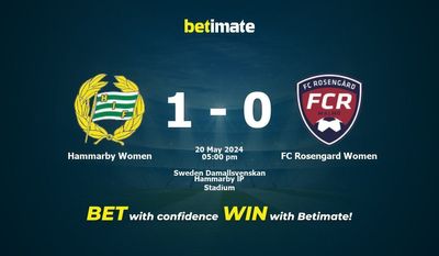 Hammarby Women vs FC Rosengard Women Prediction, Odds & Betting Tips 05/20/2024