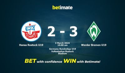 Hansa Rostock U19 vs Werder Bremen U19 التوقعات، الصعاب ونصائح الرهان 03/03/2024