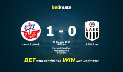 Hansa Rostock vs LASK Linz 预测、赔率和投注技巧 01/10/2024