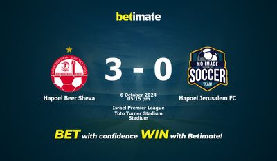 Pronostic Hapoel Beer Sheva vs Hapoel Jerusalem FC, cotes et conseils de paris 06/10/2024