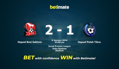 Hapoel Bnei Sakhnin vs Hapoel Petah Tikva 预测、赔率和投注技巧 01/06/2024
