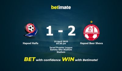 Hapoel Haifa vs Hapoel Beer Sheva Prediction, Odds & Betting Tips 04/19/2025