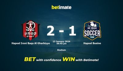 Hapoel Ironi Baqa Al Gharbiyye vs Hapoel Bueine 预测、赔率和投注技巧 01/13/2024