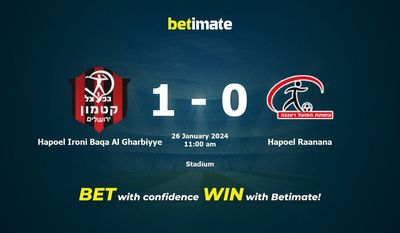 Hapoel Ironi Baqa Al Gharbiyye vs Hapoel Raanana 预测、赔率和投注技巧 01/26/2024