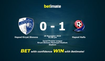 Pronostici, quote e suggerimenti per le scommesse Hapoel Kiryat Shmona vs Hapoel Haifa 29/11/2024