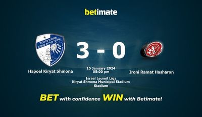 Hapoel Kiryat Shmona বনাম Ironi Ramat Hasharon ভবিষ্যদ্বাণী, প্রতিকূলতা এবং বাজির টিপস 01/15/2024