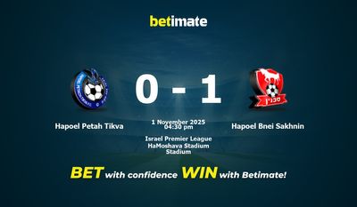 Hapoel Petah Tikva vs Hapoel Bnei Sakhnin Prediction, Odds & Betting Tips 11/01/2025