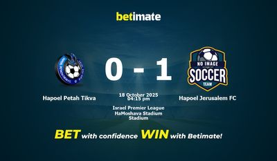 Hapoel Petah Tikva vs Hapoel Jerusalem FC Prediction, Odds & Betting Tips 10/18/2025