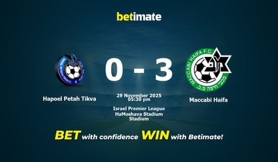 Hapoel Petah Tikva vs Maccabi Haifa Prediction, Odds & Betting Tips 11/29/2025