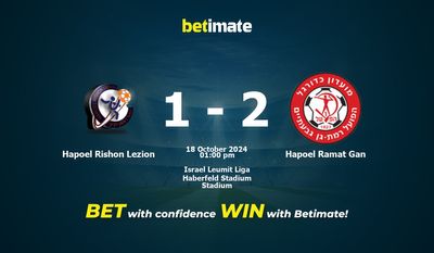 Prediksi, Peluang & Tips Taruhan Hapoel Rishon Lezion vs Hapoel Ramat Gan 18/10/2024