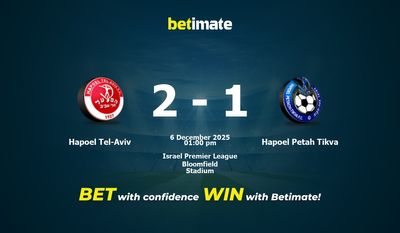 Hapoel Tel-Aviv vs Hapoel Petah Tikva Prediction, Odds & Betting Tips 12/06/2025